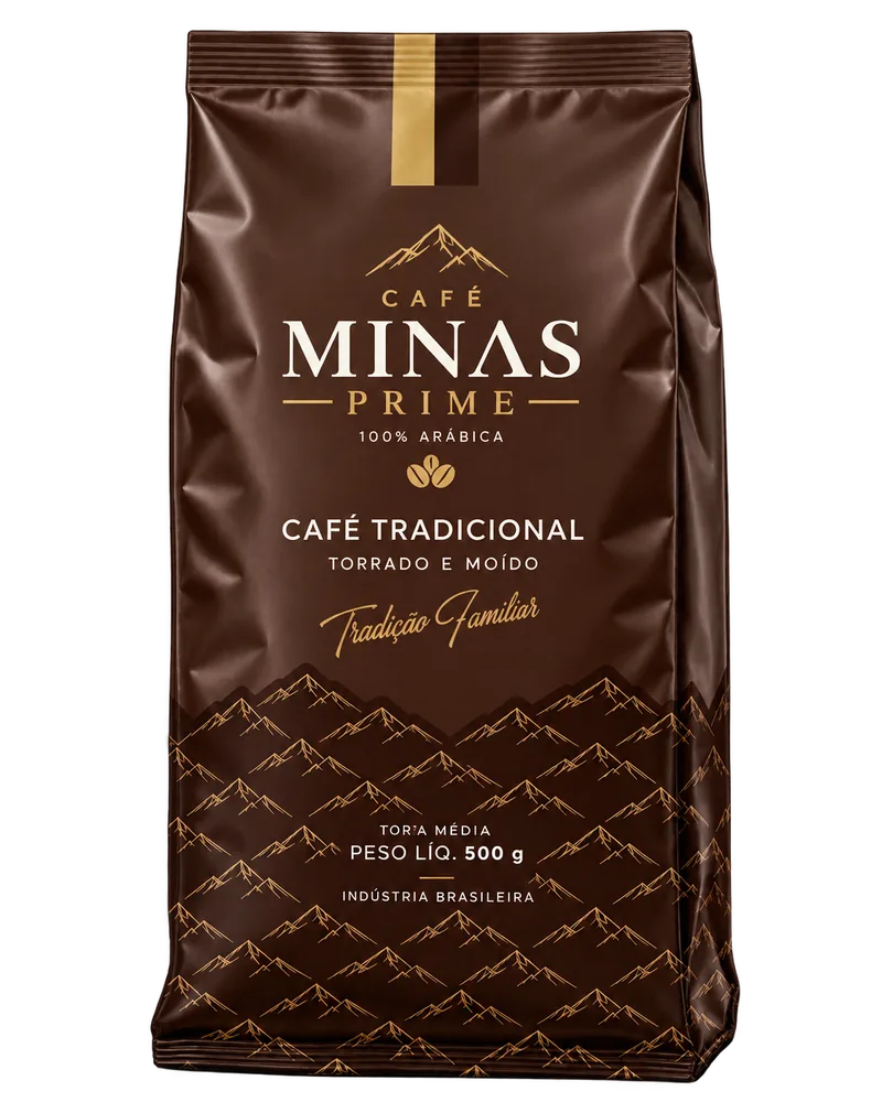 Embalagem Café Minas Prime Tradicional 500 g